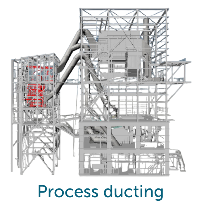 Process ducting T