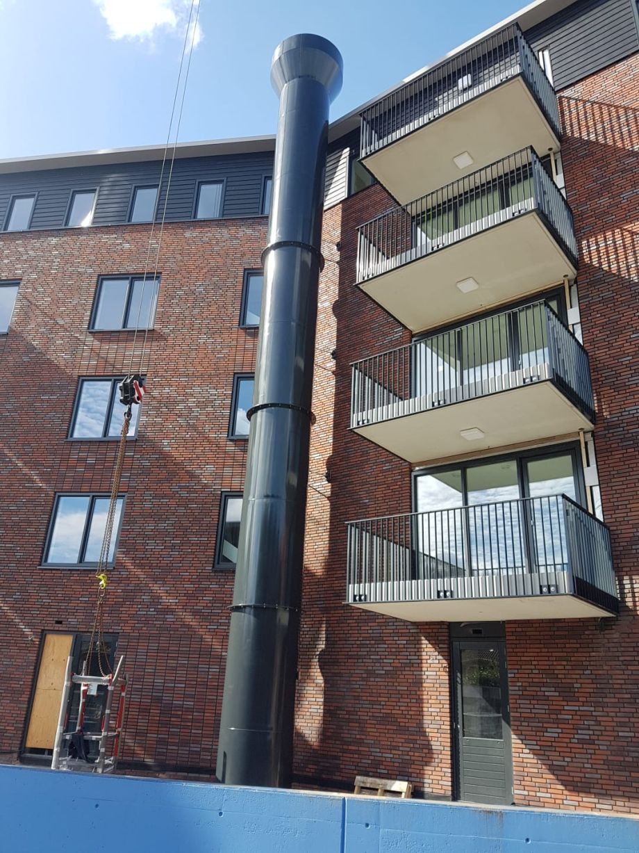 overzicht van de vent stack 